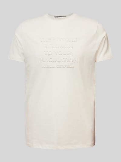 Karl Lagerfeld T-Shirt mit Label-Detail Offwhite 2