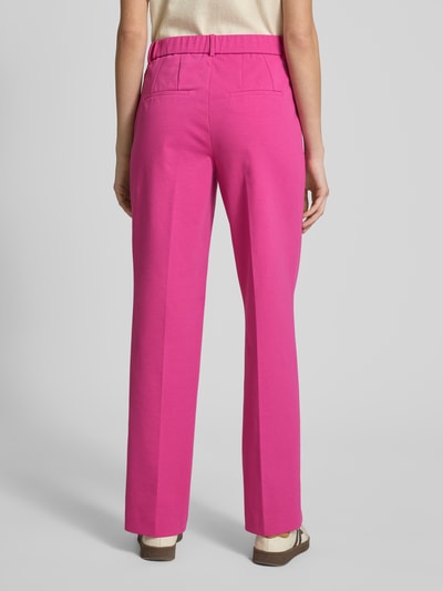 STEHMANN Spodnie materiałowe z prostą nogawką i wpuszczanymi kieszeniami model ‘Fenja’ Jasnoróżowy 5