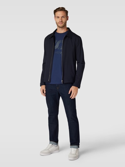 AlphaTauri T-Shirt mit Label-Print Modell 'JERO' Blau 1