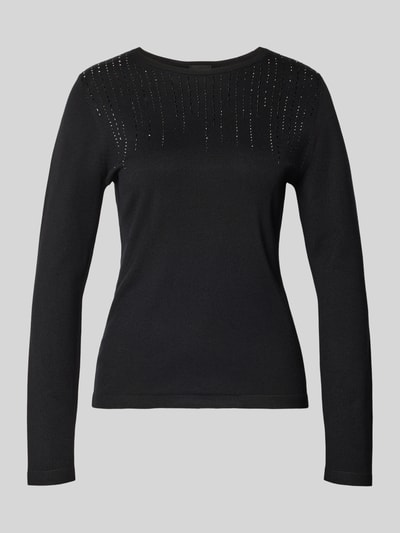 s.Oliver BLACK LABEL Slim Fit Pullover aus Viskose-Mix Black 2