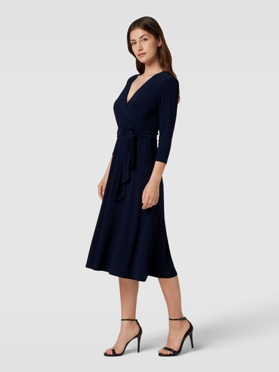Lauren Ralph Lauren Midikleid in Wickel-Optik Modell 'CARLYNA' Marine 1