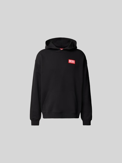 Diesel Oversized Hoodie mit Logo-Patch Black 2