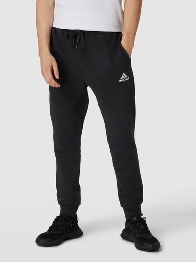 ADIDAS SPORTSWEAR Spodnie dresowe z wyhaftowanym logo Czarny 4