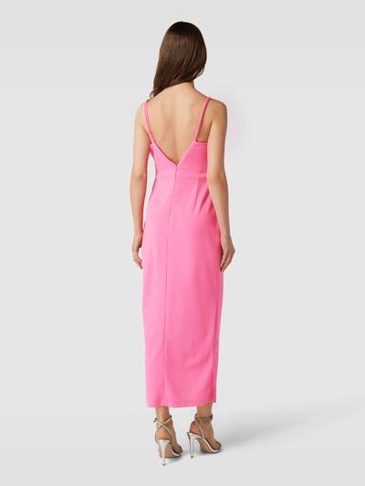 Paradi Cocktailkleid mit V-Ausschnitt Pink 5