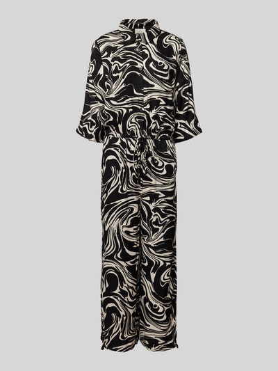Kaffe Jumpsuit mit Bindegürtel Modell 'carmen' Black 2