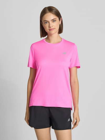 New Balance Regular Fit T-Shirt mit Logo-Print Pink 4