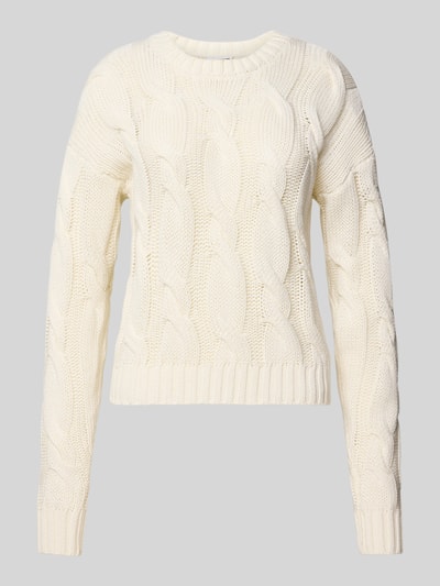 Noisy May Regular Fit Pullover in Strick-Optik Modell 'Finn' Offwhite 2