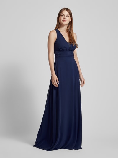 TROYDEN COLLECTION Abendkleid mit Herz-Ausschnitt Dunkelblau 1