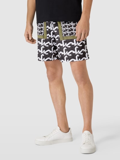 CARLO COLUCCI Shorts mit Allover-Muster Black 4