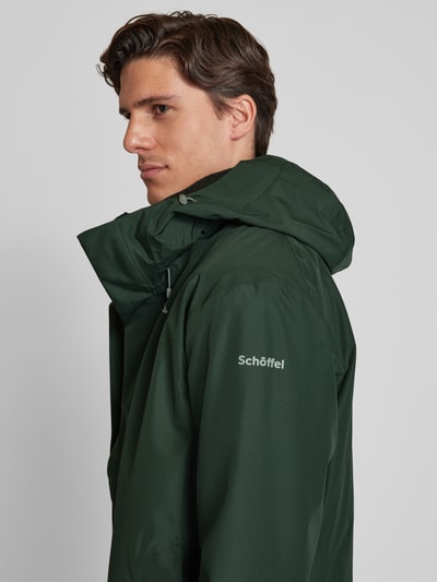 Schöffel Softshell-jack met labelprint, model 'OKERE' Olijfgroen - 3