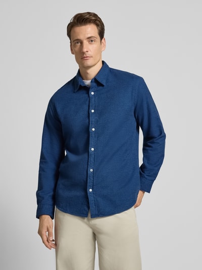 SELECTED HOMME Regular fit vrijetijdsoverhemd van puur katoen, model 'NOAH' Blauw - 4