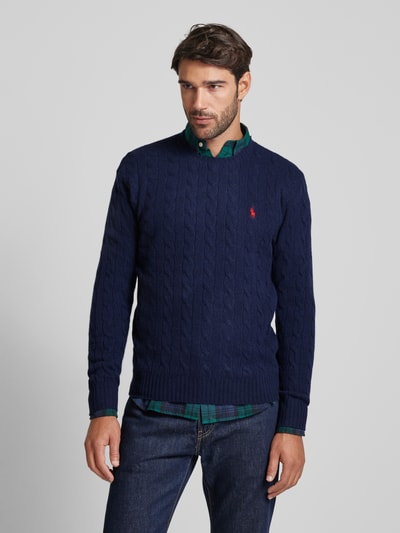 Polo Ralph Lauren Pullover met logostitching Marineblauw - 4