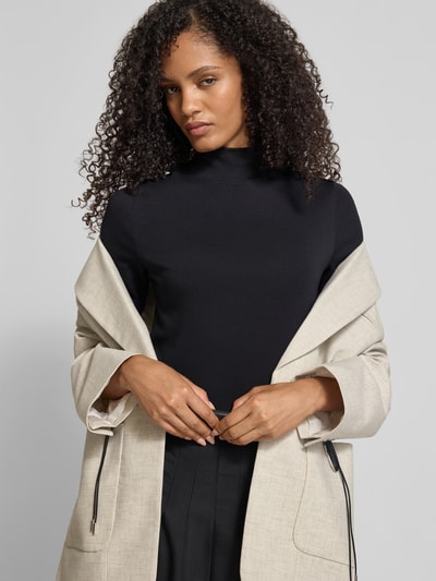 Juvia Slim Fit T-Shirt mit Rollkragen Black 3