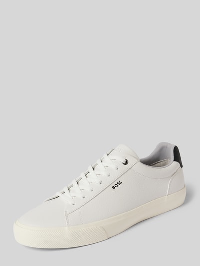 BOSS Sneaker mit Label-Details Modell 'Aiden' Weiss 1