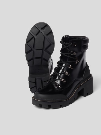 Tory Burch Bikerboots mit Blockabsatz Schwarz 6
