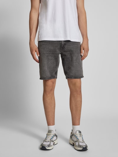 Levi's® Korte slim fit jeans in 5-pocketmodel Middengrijs - 4
