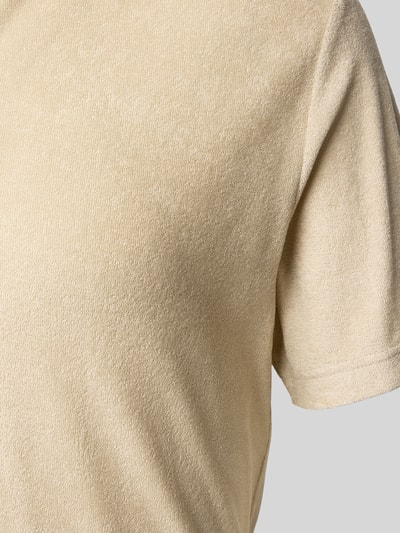 MC2 Saint Barth Slim fit poloshirt met V-hals, model 'JEREMY - TERRY' Beige - 2