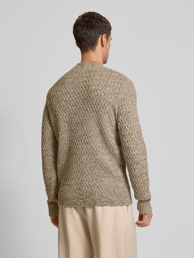 Jack & Jones Premium Strickpullover mit Strukturmuster Beige 5