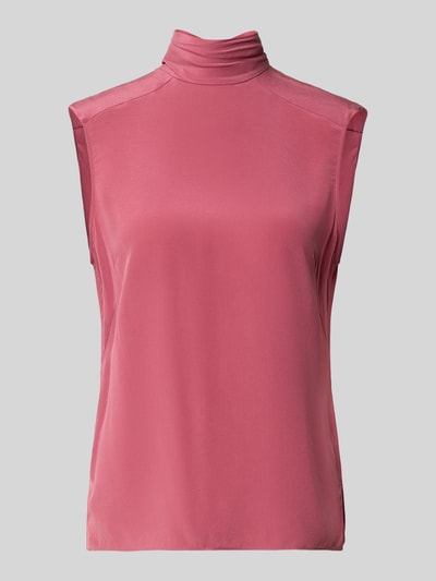 Produktfoto, Regular Fit Blusentop aus reiner Seide Modell 'Besei' von BOSS in sattem Rosaton mit seidiger, glatter Textur, Damen Blusentop von BOSS