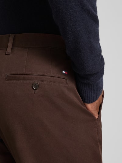 Tommy Hilfiger Straight Leg Chino aus Baumwoll-Mix Modell 'DENTON' Dunkelbraun 3