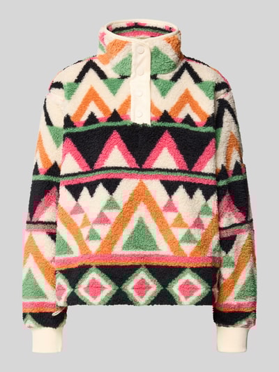 Superdry Sweter o kroju regular fit ze stójką model ‘Soft’ Złamany biały 2