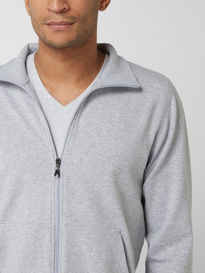 Mey Sweatjacke mit Stehkragen Modell 'Enjoy'  Mittelgrau meliert 3
