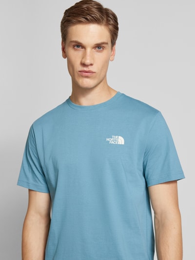 The North Face T-shirt z nadrukiem z logo Petrol 3