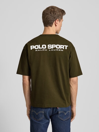 Polo Ralph Lauren T-Shirt mit Label-Stitching Oliv 5
