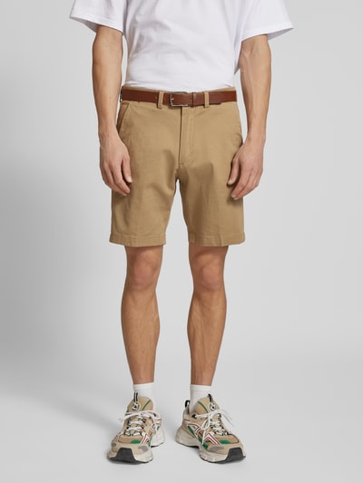 Jack & Jones Regular Fit Chino-Shorts mit Gürtel Modell 'MARCO FRANCO' Beige 4
