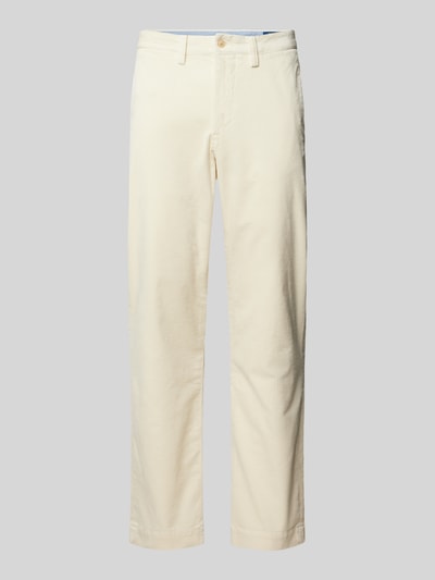 Polo Ralph Lauren Stretch Straight Fit Cordhose mit Gürtelschlaufen Modell 'BEDFORD Offwhite 2