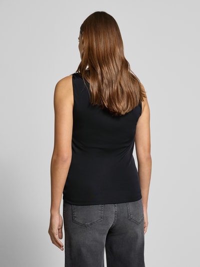 HUGO Slim fit top van pure viscose, model 'DASTASY' Zwart - 5