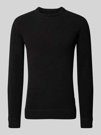 Only & Sons Strickpullover mit Rundhalsausschnitt Modell 'SETHAN' Black 2