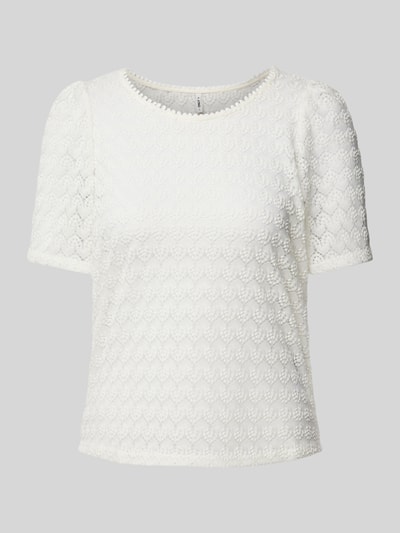 ONLY Bluse mit Strukturmuster Modell 'LEA' Offwhite 2