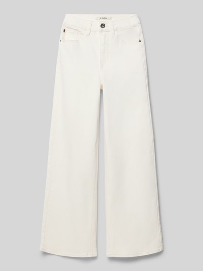 Garcia Wide leg jeans met steekzakken model 'Annemay' Wit - 1