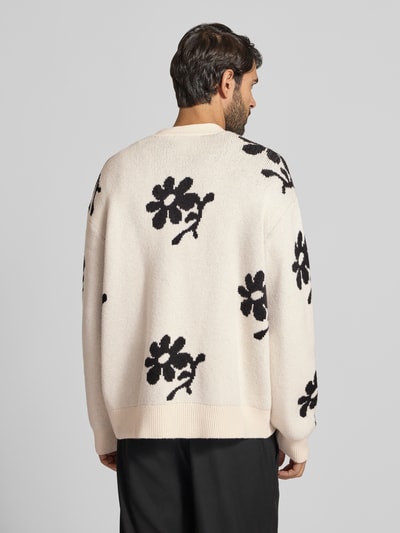Casual Friday Strickjacke im Allover-Look Modell 'DIA INTARCIA' Offwhite 5