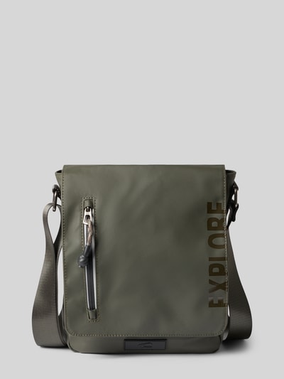 camel active Schultertasche mit Statement-Print Modell 'EXPLORE' Khaki 1