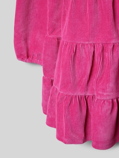 Polo Ralph Lauren Kids Cordkleid im Stufen-Look Pink 2