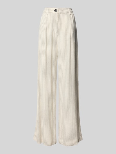 LOLLYS LAUNDRY Stoffhose mit Paspeltaschen Modell 'Tyler' Ecru 2