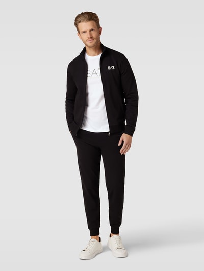 EA7 Emporio Armani T-shirt ze wzorem z logo Biały 1