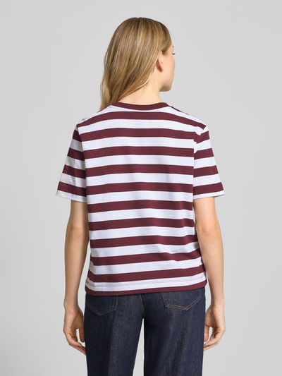 Selected Femme Boxy fit T-shirt van puur katoen, model 'ESSENTIAL' Prune - 5