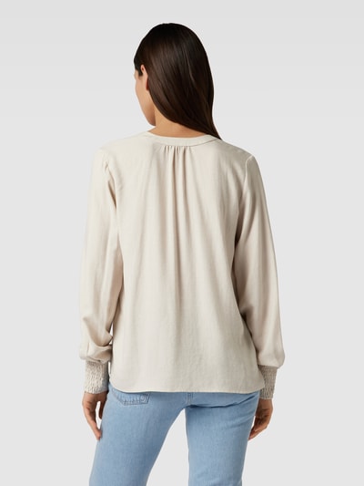 OPUS Blouse met tuniekkraag, model 'Falvina' Beige - 5