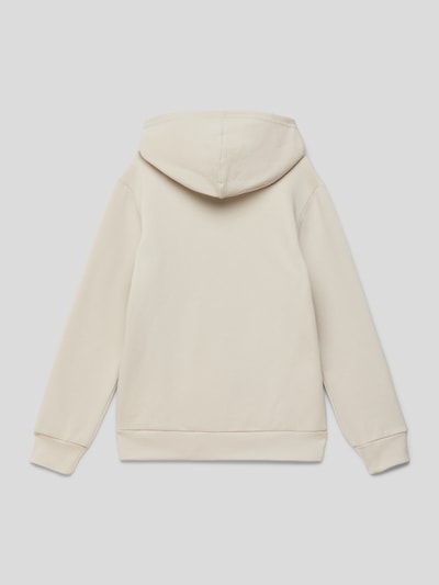 CHAMPION Hoodie mit Label-Stitching Ecru 3