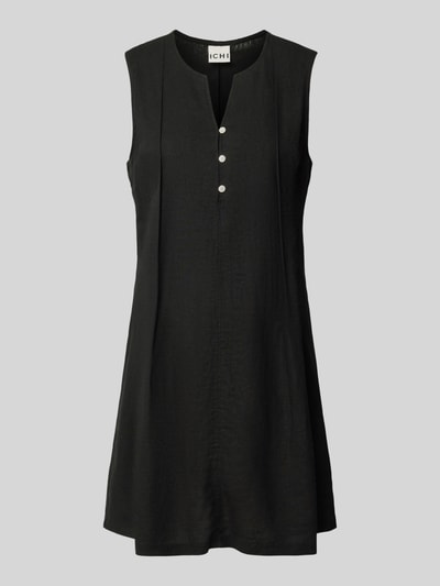 ICHI Minikleid aus Leinen-Viskose-Mix Modell 'LINNO' Black 2