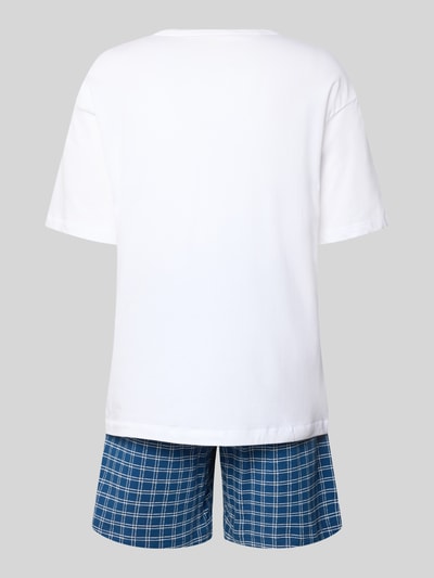 Produktfoto, Regular Fit Pyjama aus Baumwoll-Mix von Tommy Hilfiger, efekt: jednokolorowy, szorty: wzór w kratę, krój regular fit, komplet, mieszanka bawełny