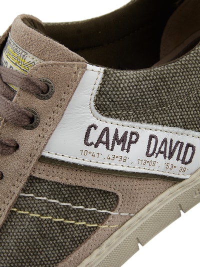 Camp David Sneaker aus Veloursleder Khaki 2
