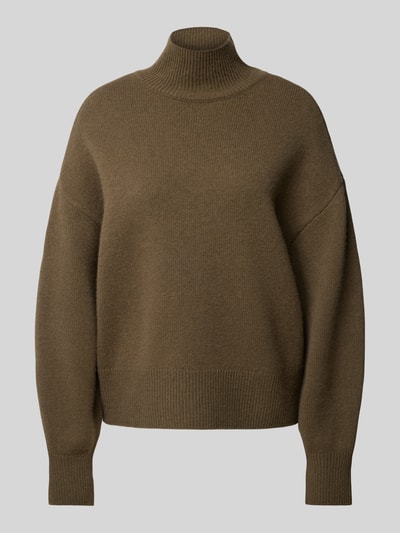 P&C* curated by Anouk Yve Gebreide pullover met opstaande kraag - capsulegarderobe Kaki - 2