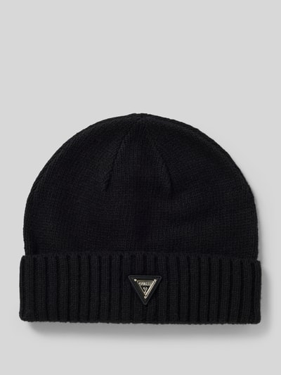 Guess Activewear Mütze mit Viskose- und Woll-Anteil Modell 'Sweater' Black 1