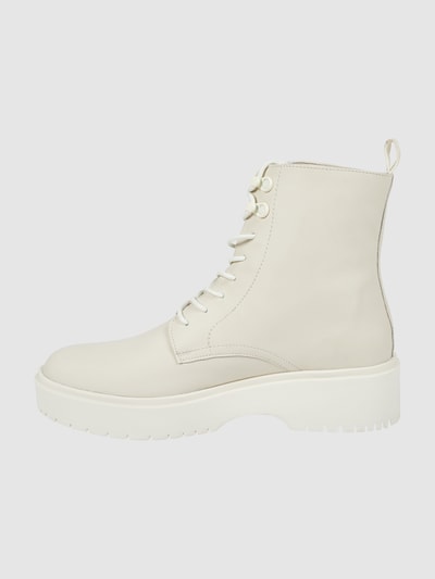 Levi’s® Acc. Leren boots met vetersluiting, model 'Bria' Beige - 3