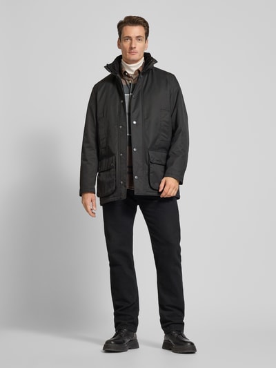 Barbour Jacke mit Pattentaschen Black 1