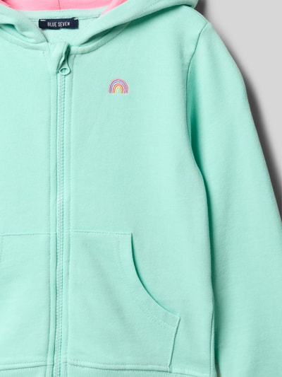 Blue Seven Sweatjacke mit Kapuze Helltuerkis 2